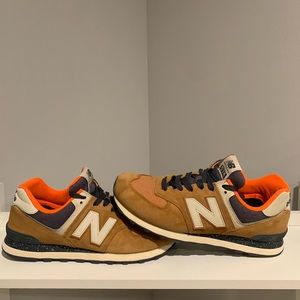 NEW BALANCE Low-Cut Sneakers Suede Ml574Hvb Size 10